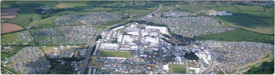 Aerial photograph of car park